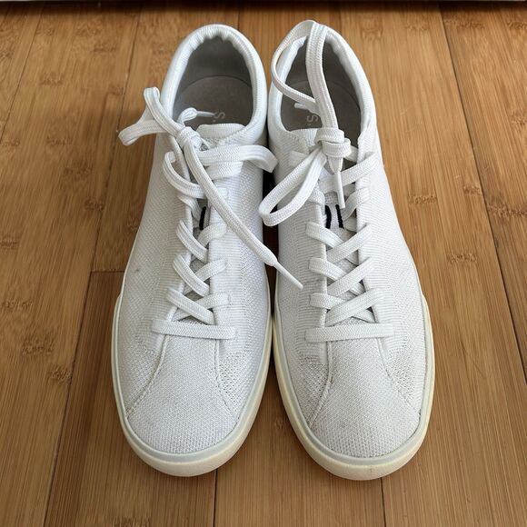 Rothy's The Lace Up Bright White Casual‎ Sneaker Womens 10.5 - Picture 2 of 15